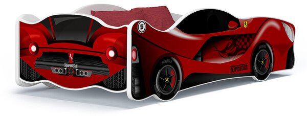 Dětská postel auto MICHAEL 160x80 cm - červená (21)