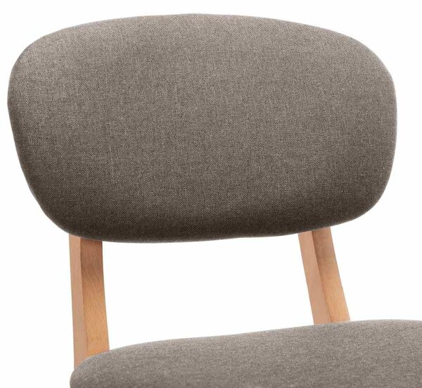 Barové židle 2 ks taupe textil 289376
