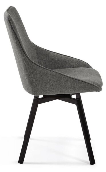 Tmavě šedá jídelní židle Jenna – Kave Home
