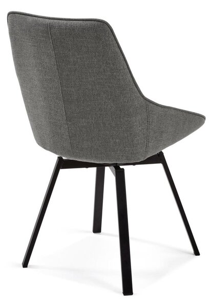 Tmavě šedá jídelní židle Jenna – Kave Home