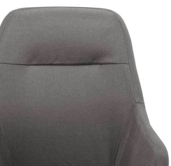 Houpací křeslo světle šedé textil 289537