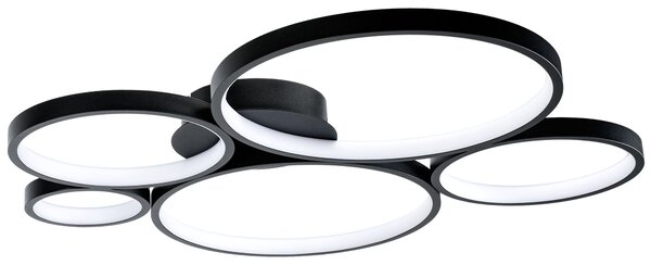 Toolight Toolight, LED stropní svítidlo 63x61cm, 45W, 4000K, 2500lm, APP1911-C, černá matná, OSW-66059