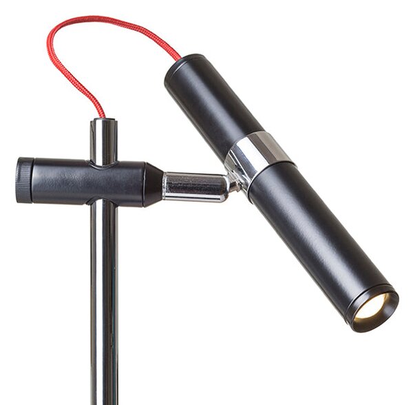Stolní lampa VIPER TL, černá/chrom, 3 W, teplá bílá 3000 K