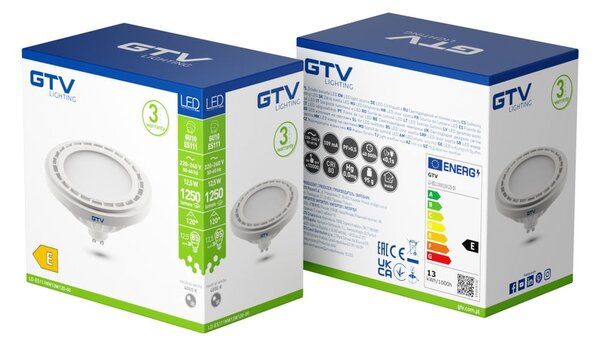 LED žárovka GU10, 12,5 W – GTV