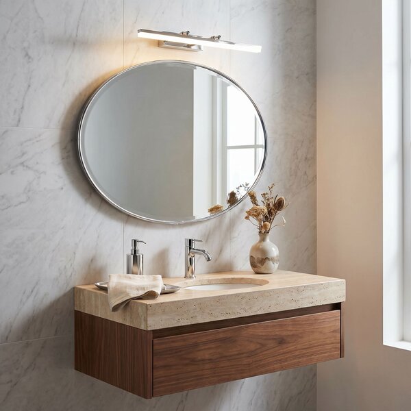 Toolight Rea, Koupelnové nástěnné LED svítidlo APP1870-1W 60cm CHROME, OSW-66026