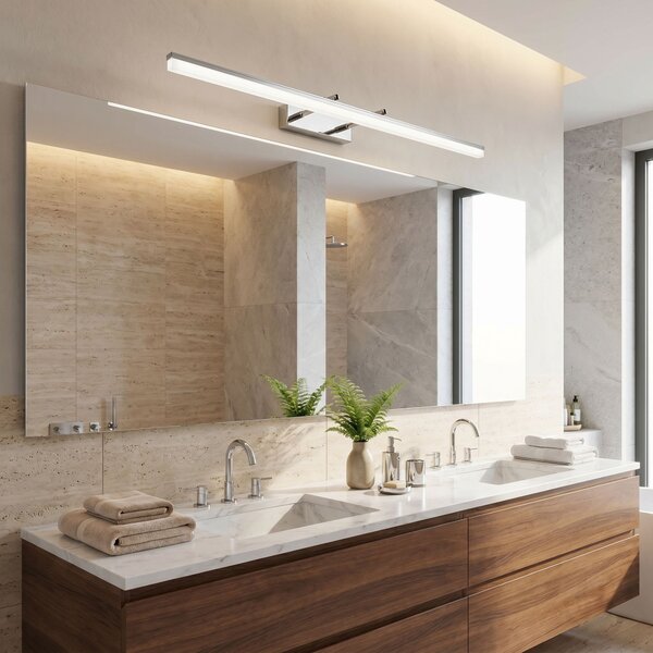 Toolight Rea, Koupelnové nástěnné LED svítidlo APP1871-1W 80cm CHROME, OSW-66027