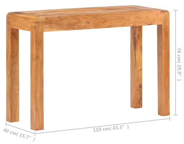 Konzolový stolek 110x40x76 cm masivní akácie s medovým povrchem 289629