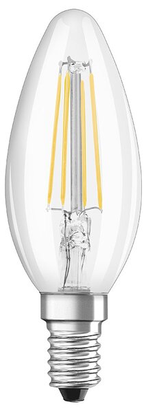 LED žárovka OSRAM Retrofit svíčková čirá, patice E14, ekvivalent 60 W, teplá bílá 2700 K