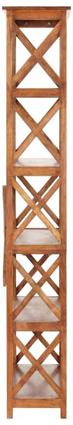 Knihovna 100 x 30 x 180 cm masivní akácie s medovým povrchem 289626