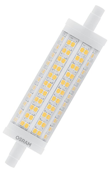 LED žárovka OSRAM LINE 118mm čirá, patice R7s, ekvivalent 150 W, teplá bílá 2700 K, stmívatelná