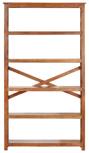 Knihovna 100 x 30 x 180 cm masivní akácie s medovým povrchem 289626