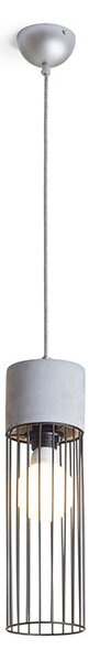 Závěsné svítidlo BURTON, beton, patice E27, 11 W