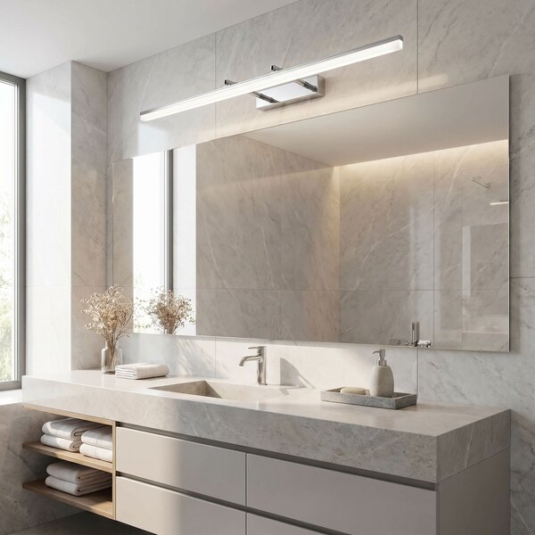 Toolight Rea, Koupelnové nástěnné LED svítidlo APP1871-1W 80cm CHROME, OSW-66027