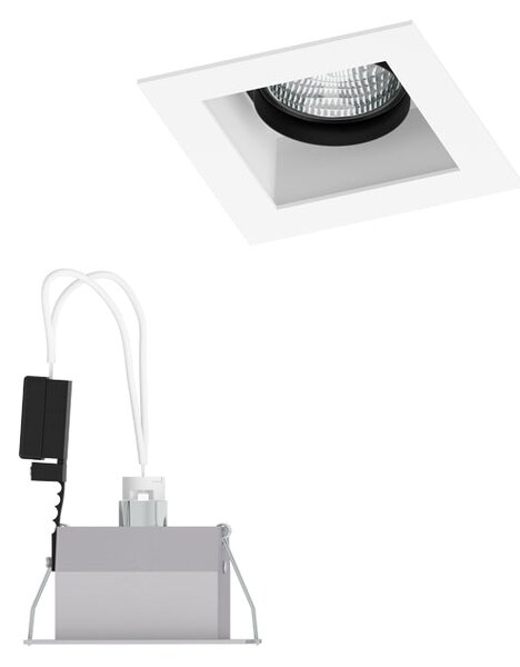 Výklopné zápustné svítidlo MONE I, bílé, patice GU53, 50 W, 12 V