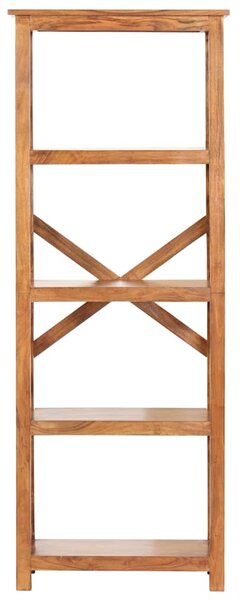 Knihovna 60 x 30 x 160 cm masivní akácie s medovým povrchem 289625