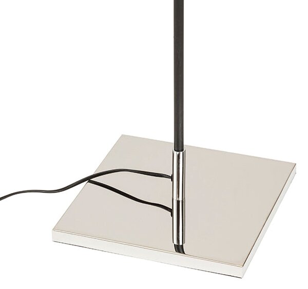 Stojací lampa LULU, bílá/černá/chrom, patice E27, 8 W
