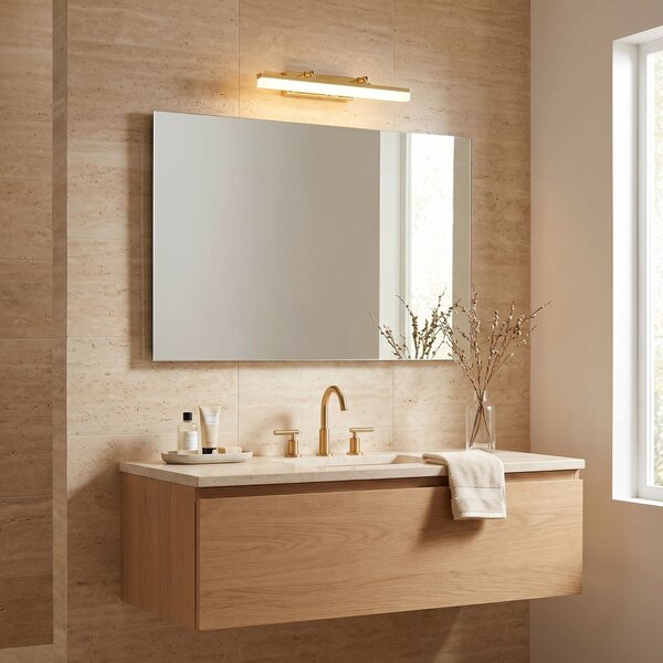 Toolight Rea, Koupelnové nástěnné LED svítidlo APP1872 40 CM GOLD, OSW-60985