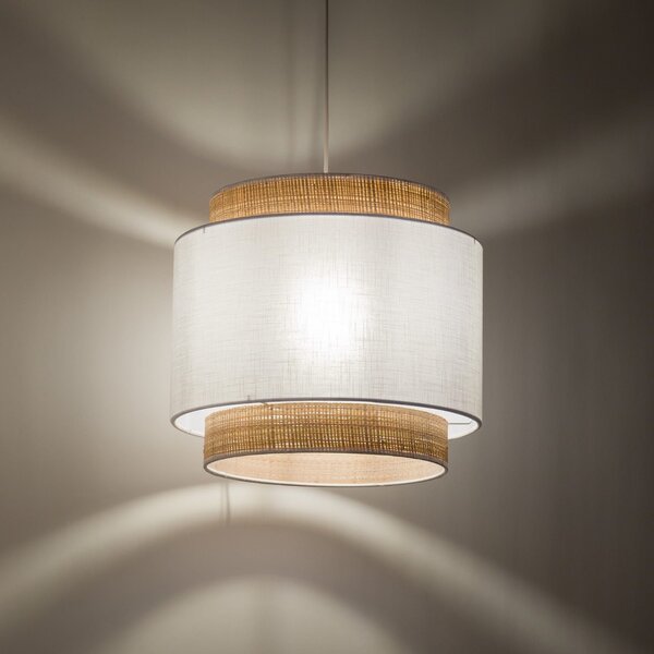 TK Lighting Boho závěsné svítidlo 1x15 W bílá-krémová 5653