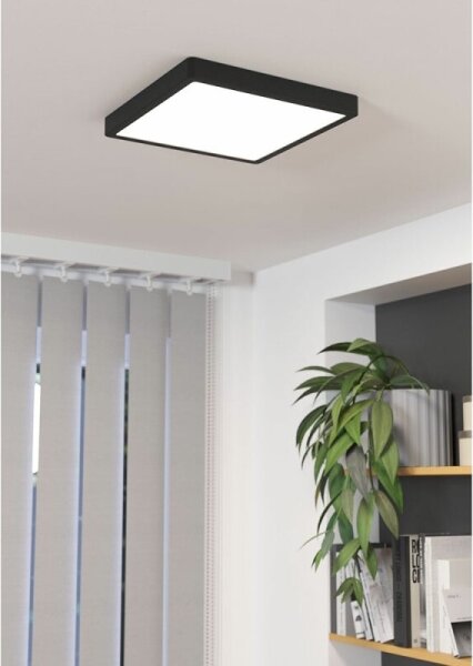 Eglo 78815 - LED Stropní svítidlo FUEVA LED/20,5W/230V 28,5x28,5 cm černá
