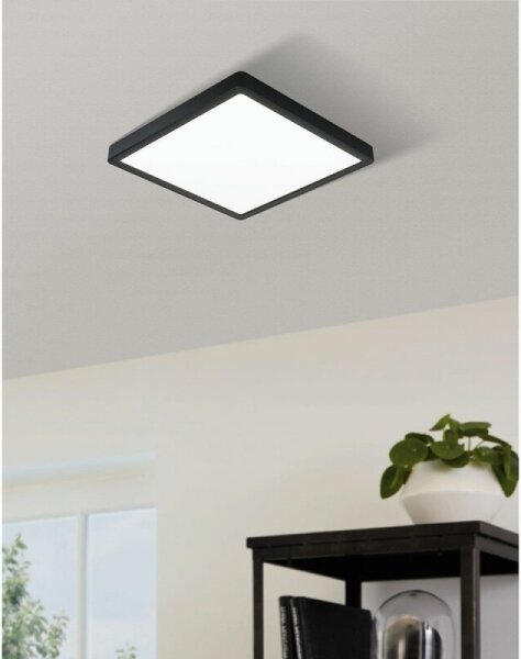 Eglo 78814 - LED Stropní svítidlo FUEVA LED/17W/230V 21x21 cm černá