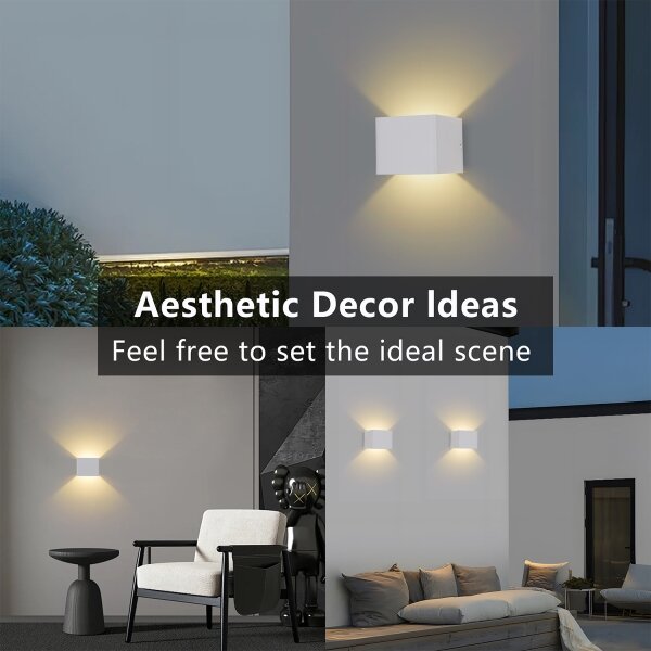 Brilagi - LED Venkovní nástěnné svítidlo DONNANI LED/5W/230V bílá IP44