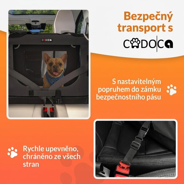 Skládací cestovní box pro psy XXL, antracitový 109444