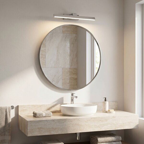 Toolight Rea, Koupelnové nástěnné LED svítidlo SWE001-1W 43cm CHROME, OSW-20100