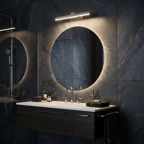 Toolight Rea, Koupelnové nástěnné LED svítidlo SWE001-1W 43cm CHROME, OSW-20100