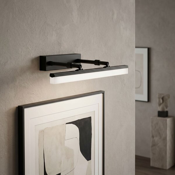 Toolight Rea, Koupelnové nástěnné LED svítidlo APP1878-1W 40cm BLACK, OSW-66033