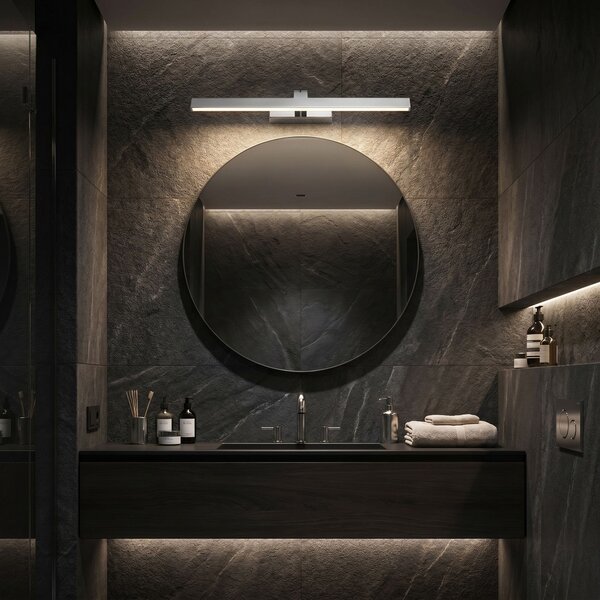 Toolight Rea, Koupelnové nástěnné LED svítidlo SWE002-1W 58cm CHROME, OSW-20101