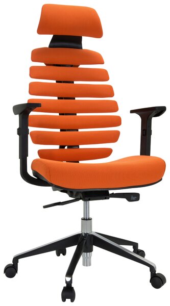 OTOČNÁ ŽIDLE, plochá tkanina, oranžová, černá MID.YOU - Online Only kancelářské židle, Online Only