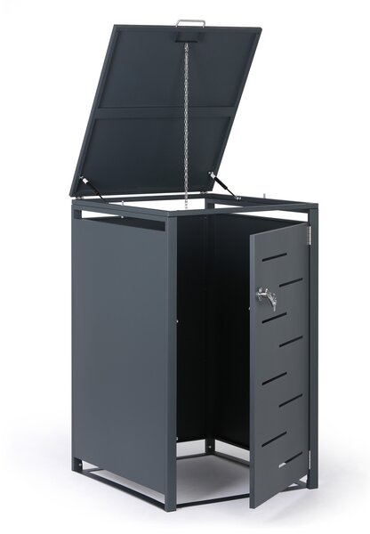 Přístřešek na popelnici 240 l, 1160 × 695 × 800 mm, uzamykatelný