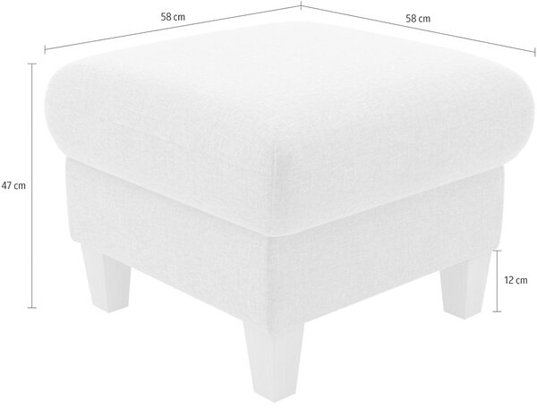 TABURET, textil, 58/47/58 cm Sit & More - Taburety, Online Only