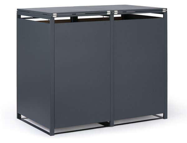 Přístřešek na 2 popelnice 240 l, 1160 x 1340 x 800 mm, dekor dřeva