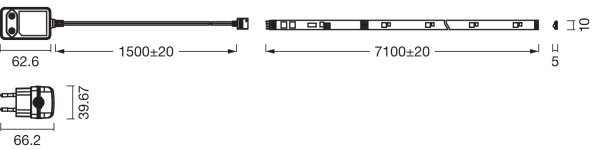 Osram - LED RGBW Stmívatelný pásek FLEX 7m LED/18W/230V + dálkové ovládání