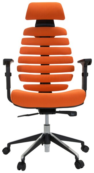 OTOČNÁ ŽIDLE, plochá tkanina, oranžová, černá MID.YOU - Online Only kancelářské židle, Online Only