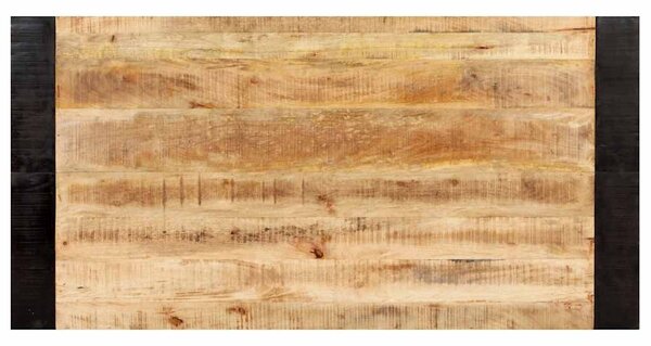 Jídelní stůl 140 x 70 x 76 cm masivní hrubé mangovníkové dřevo 289654