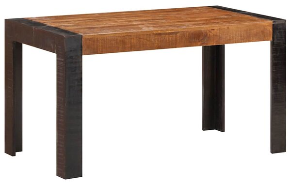 Jídelní stůl 140 x 70 x 76 cm masivní hrubé mangovníkové dřevo 289655