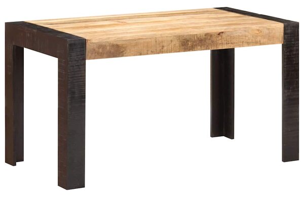 Jídelní stůl 140 x 70 x 76 cm masivní hrubé mangovníkové dřevo 289654