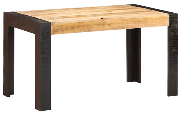 Jídelní stůl 140 x 70 x 76 cm masivní hrubé mangovníkové dřevo 289654