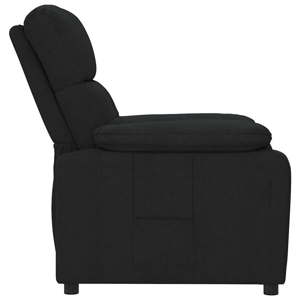 Polohovací křeslo černé textil 289664