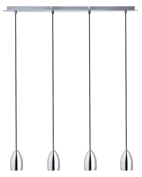 Závěsné svítidlo BABADES IV, chrom, patice GU10, 4× 35 W