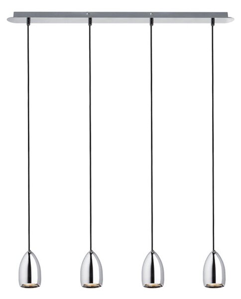 Závěsné svítidlo BABADES IV, chrom, patice GU10, 4× 35 W
