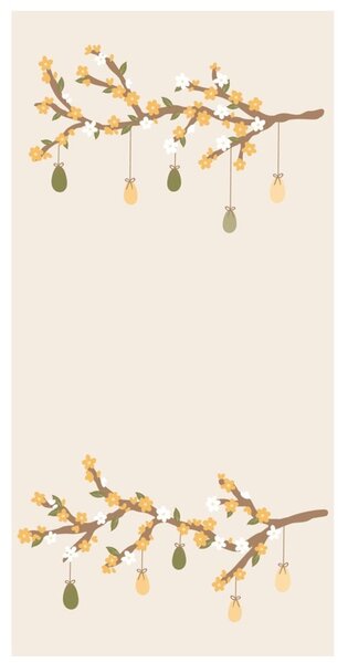 Ib Laursen Papírové ubrousky Easter Garland IBL334