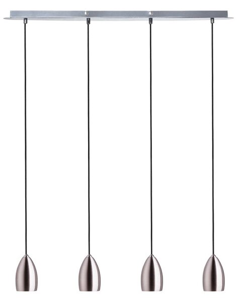 Závěsné svítidlo BABADES IV, matný nikl, patice GU10, 4× 35 W