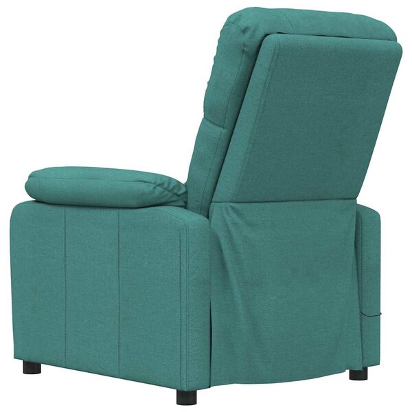 Masážní křeslo tmavě zelené textil 289678