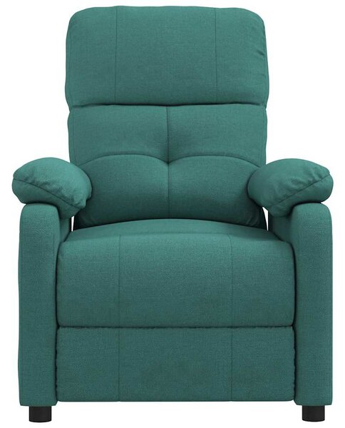 Masážní křeslo tmavě zelené textil 289678