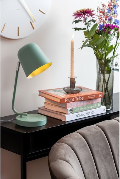 Šalvějově zelená stolní lampa (výška 38,5 cm) Encantar – Leitmotiv