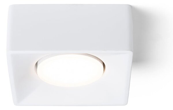Přisazené nástěnné svítidlo FRAM SQ, sádrová, patice GX53, 7 W