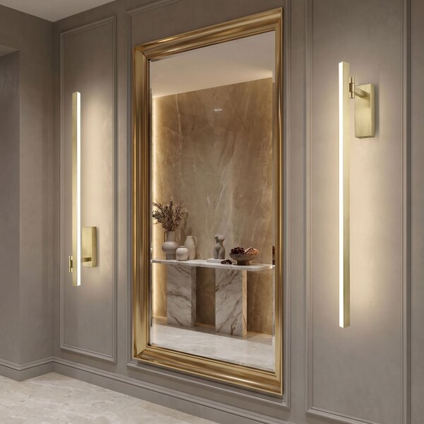 Toolight Rea, Koupelnové nástěnné LED svítidlo SWE033-1W 80cm BRUSH GOLD, OSW-20132